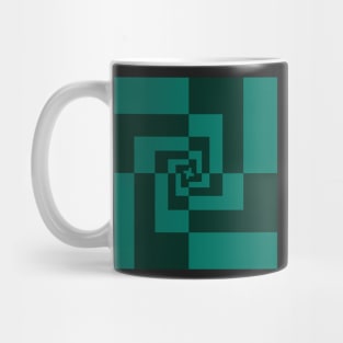 Golden Ratio Orthogonal pattern  - Emerald Green Mug